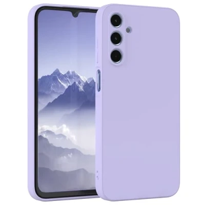 Abbildung von EAZY Case Silikonhülle für Samsung Galaxy A15 Hülle Silikon Lila weich stoßfeste Handyhülle Schutzhülle mit Kameraschutz Dünn Premium Schutz Cover TPU Phone Bumper Lavendel Violett