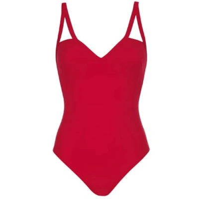 Abbildung von Sunflair Basic Badeanzug, Damen, Größe: 95B, Rot