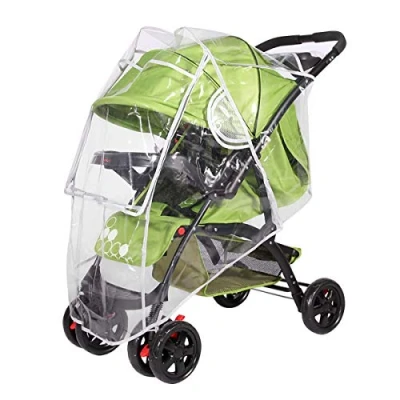 Abbildung von SONARIN Universal Regenschutz für Kinderwagen,Gute Luftzirkulation,Bequemes Kontakt Fenster,einfache Montage an jedem Kinderwagen,Schadstofffrei