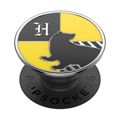 Abbildung von PopSockets PopGrip Ausziehbarer Sockel und Griff mit einem Austauschbarem Top für Smartphones Tablets Enamel Hufflepuff