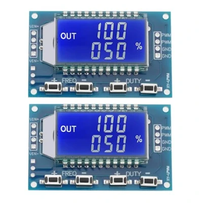 Abbildung von YINETTECH 2 Stück PWM Signalgenerator Rechteckwellen LCD Display Signalgeneratormodul 1 Kanal Frequenzgenerator Rechteckwellengenerator
