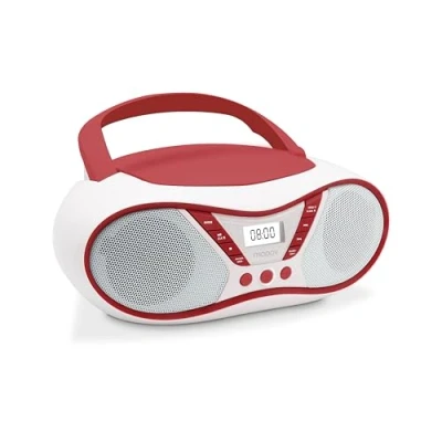 Abbildung von MOOOV 477411 CD Player Cherry, Radio FM, Stereo 6W, Tragbar mit Transportgriff