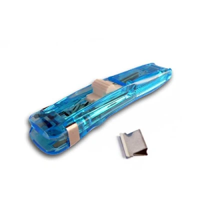 Abbildung von Alco Power Clipper Kunststoff 20 Blatt blau tranparent