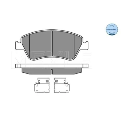 Abbildung von MEYLE 025 241 2219/W Bremsbelagsatz ORIGINAL Quality Vorderachse mit akustischer Verschleißwarnung Anti Quietsch Blech TOYOTA: Auris Schrägheck