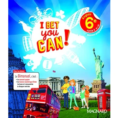 Abbildung von I Bet You Can! Anglais 6e (2017) manuel élève: Bimanuel Magnard : le papier + la licence numérique Elève incluse.