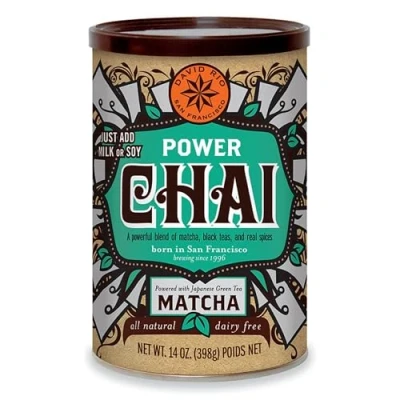 Abbildung von David Rio Power Chai Matcha aus San Francisco, Pappwickeldose (1 x 398 g)