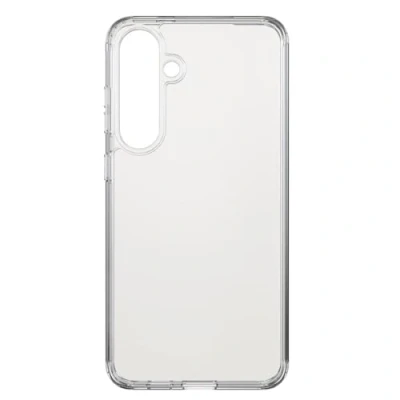 Abbildung von Black Rock Handyhülle für Samsung Galaxy S24+ (Wireless Charging kompatibel, Slim, TPU Rahmen, hochwertiges Cover, Hülle Galaxy, Case, Anti Gelbstich) transparent