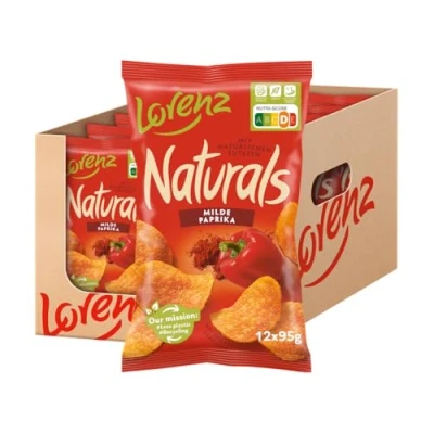 Abbildung von Lorenz Snack World Naturals Milde Paprika, 12er Pack (12 x 95 g)