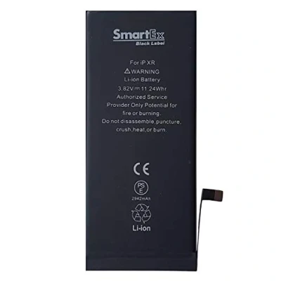 Abbildung von Smartex® Black Label Akku Batterie kompatibel mit iPhone XR 2942 mAh 2 Jahre Garantie