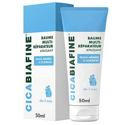 Abbildung von Cicabiafine Beruhigender Multirepair Balsam (50 ml Tube) Repair Balm für geschädigte Haut mit Narben zur Verbesserung des Aussehens von