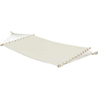 Abbildung von AMANKA XXL Stabhängematte 200x120 Doppelhängematte 2 Personen Hängematte Beige