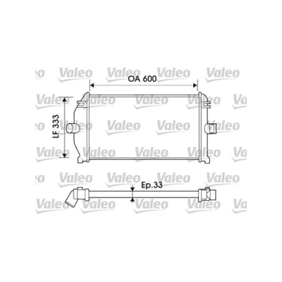 Abbildung von VALEO 817924 Ladeluftkühler Aluminium ohne Sensor