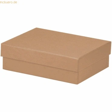 Abbildung von Rössler Papier 13401453625 Boxline Kartonage rechteckig, 140 x 190 60 mm, Kraft, 1 Stück
