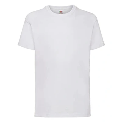 Abbildung von Fruit of the Loom Jungen T Shirt, Blanc Blanc, 3 Jahre
