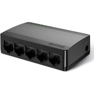 Abbildung von Tenda SG105 Commutatore di rete non gestita Gigabit Ethernet (10/100/1000) Nero switch