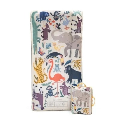 Abbildung von Stokke JetKids CloudSleeper, Animal Family Aufblasbares Kinderreisebett Mit integrierter Pumpe und Packbeutel Ideal für Kinder ab 2 Jahren