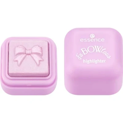 Abbildung von essence FaBOWlous highlighter, Nr. 01, Pink, strahlend, schimmernd, vegan, ölfrei, ohne Parfüm, Alkohol, 1er Pack (3.2g)