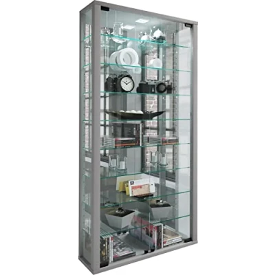 Abbildung von VCM Hängevitrine Wandvitrine Glasvitrine Vitrosa Maxi Spiegel (1 St)