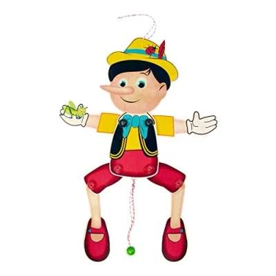 Abbildung von HESS SPIELZEUG Spielcenter Holzspielzeug Hampelmann Pinocchio BxLxH 200x25x430mm NEU