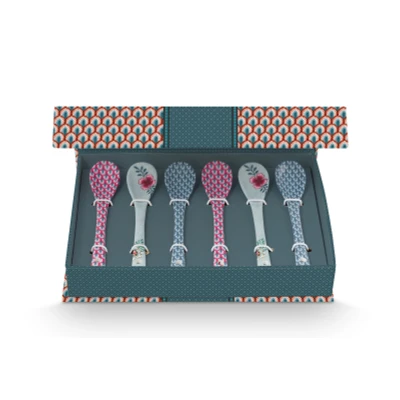 Abbildung von Pip Studio Geschenkset Teelöffel Flower Festival Blau 13