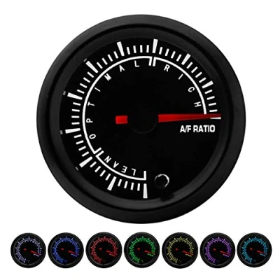 Abbildung von ETOPARS 52mm Automotor Kfz 2&quot; Zeiger Luft Kraftstoff Verhältnisanzeige Messgerät Kit Kraftstoffanzeige 7 Farbe Lichtanzeige Zeigeranzeige