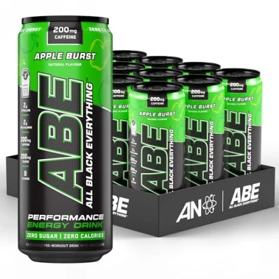 Abbildung von Applied Nutrition ABE Pre Workout Dosen 12 x 330 ml Apfel &amp; Holunderblüte Zuckerfreies Energiegetränk mit Koffein