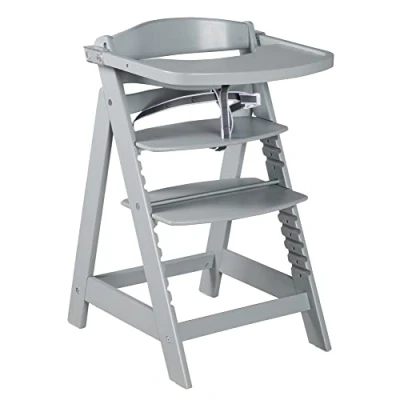 Abbildung von roba® Hochstuhl Treppenhochstuhl Sit Up Click &amp; Fun, taupe, aus Holz