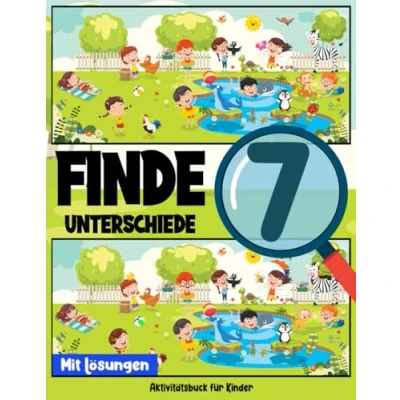 Abbildung von Finde 7 unterschiede Aktivitätsbuch für Kinder: Knifflige Bilderrätsel und Spiele junge Detektive (finde die Kinder, Band 8)