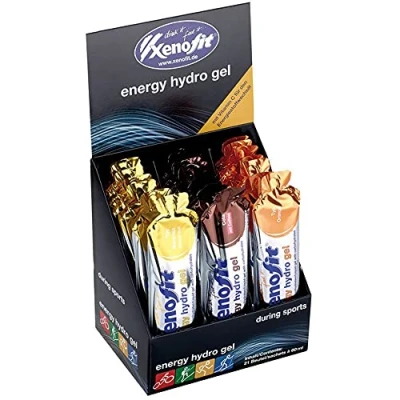 Abbildung von Energy Hydro Xenofit Gel 21 x 60 ml 3 Geschmacksrichtungen Vitamin C