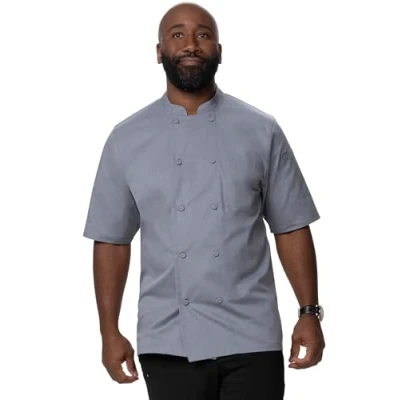 Abbildung von Chef Works Herren Montreal Cool Vent Kochmantel, GRAU, Medium