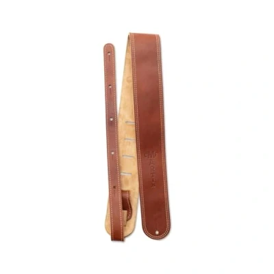 Abbildung von Martin 18A0012 Gitarrengurt aus Handschuhleder 2,5 Zoll / 6,35 cm braun