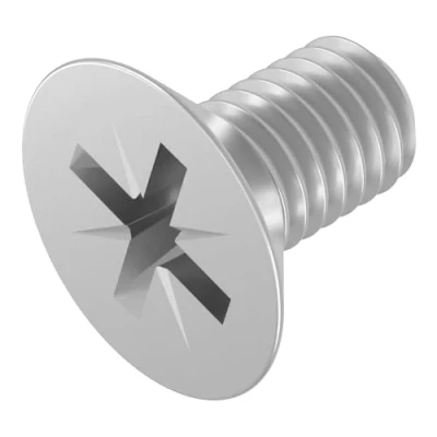 Abbildung von SECCARO Senkschraube M5 x 10 mm, Edelstahl V2A VA A2, DIN 965, Kreuzschlitz/PZ, Vollgewinde, 20 Stück