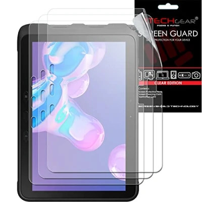 Abbildung von TECHGEAR 3 Stück Displayschutzfolie für Samsung Galaxy Tab Active Pro 10,1 Zoll und 4 (SM T540/T545/T547/T630/T637) ultra klare folie Pro/Active 10.1