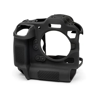 Abbildung von easyCover Silikon Kameratasche Schutz für Ihre Kamera Canon R3 Schwarz