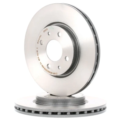 Abbildung von BREMBO COATED DISC LINE 09.5843.11 Bremsscheibe 257 22 4 innenbelüftet beschichtet mit Schrauben FIAT: Panda II Schrägheck, Fiorino III Kasten / Kombi