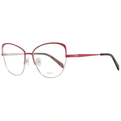 Abbildung von Emilio Pucci Unisex EP5188 Sunglasses, Red/Other, 56