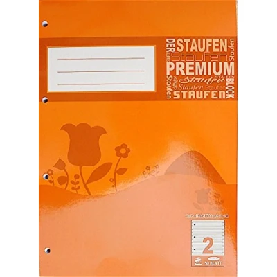 Abbildung von 2 x Staufen Arbeitsblätterblock A4 50 Blatt Lineatur 80g/qm 4 fach g