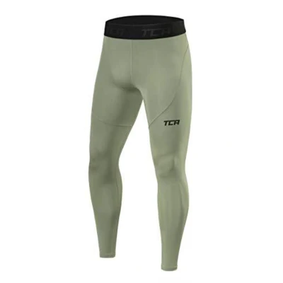 Abbildung von TCA Herren Pro Performancance Leggings, Kompressionshose, Sporthose, Lang Hellgrün, M