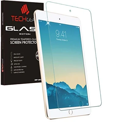 Abbildung von TECHGEAR iPad Mini 4, 5 (2019) Matt Schutzfolie MATTE Blendschutz Auflage, Original gehärtetes Glas Displayschutzfolie kompatibel mit 4 / (5. Gen)