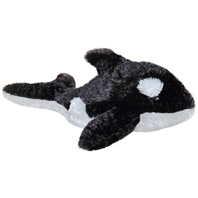 Abbildung von Aurora, 16634, Mini Flopsie Orca,20cm, Plüschtier, schwarz/weiß