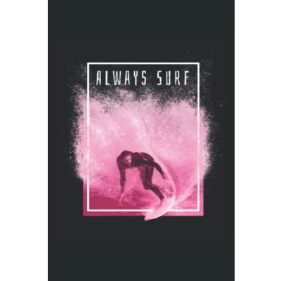 Abbildung von Notizbuch: Surfer Notizbuch 6x9 Zoll DIN A5 120 Seiten Punktraster Surfen Notizheft Surfbrett Tagebuch Surferin Geschenk Meer Schreibheft