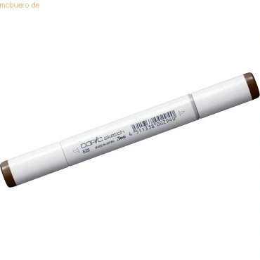 Abbildung von COPIC Sketch Marker Typ E 29, Burnt Umber, professioneller Pinselmarker, mit einer Super Brush Spitze und Medium Broad