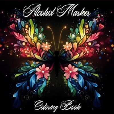 Abbildung von ALCOHOL MARKER Coloring BOOK: Mindfulness Book for Adults with Amazing Designs, Mandalas, Creative Patterns Stress Relief and Relaxation