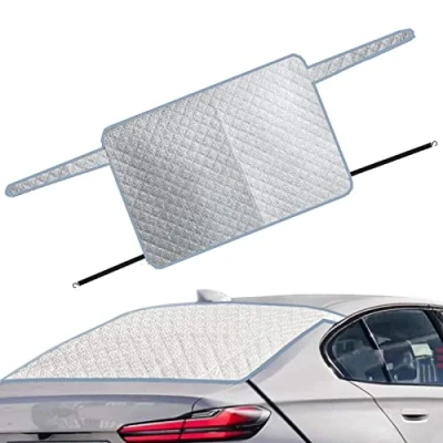 Abbildung von Winter Heckscheibenabdeckungen, Heckscheiben Schneeabdeckung 2 lagige Auto Windschutzscheiben Schneeabdeckungen,Auto Eisschutz Frostschutz Abdeckung Anti Schneedecke Scheibenschutz Winterabdeckung