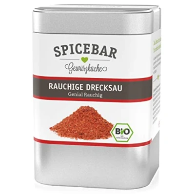 Abbildung von Spicebar Rauchige Drecksau 100 Gramm BBQ Rub für Pulled Pork, Burger und Saucen Grill Gewürzmischung in Premium Bio Qualität