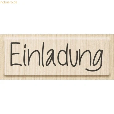Abbildung von KnorrPrandell Heyda 211800320 Stempel Einladung „Einladung“ Holz, matt lackiert
