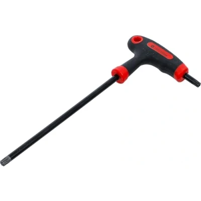Abbildung von BGS Diy 7880 T45 Schraubendreher mit T Griff und seitlicher Klinge Profil (für Torx) mit/ohne Bohrung