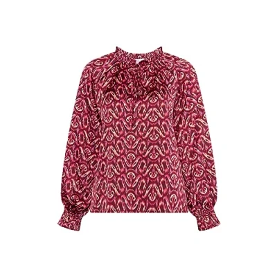 Abbildung von ZITHA Damen Bluse 21329206 ZI01, PINK MEHRFARBIG, M