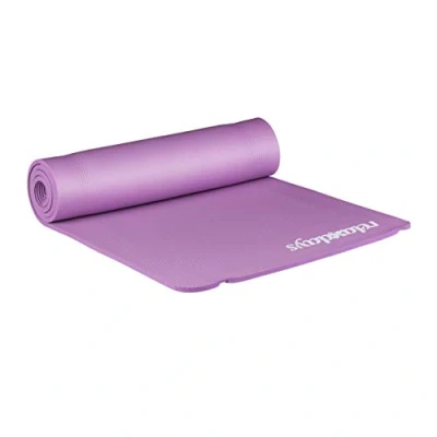 Abbildung von relaxdays Yogamatte 1 cm dick einfarbig, Lila