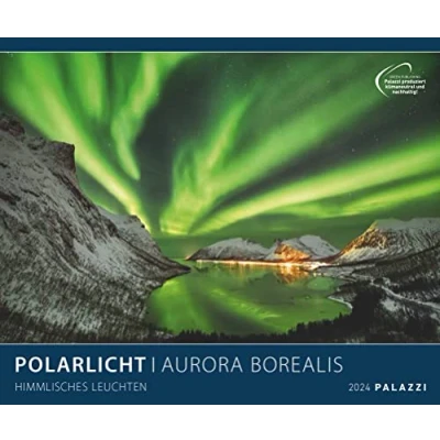 Abbildung von Polarlicht 2024 Bild Kalender Poster 60x50: Aurora Borealis